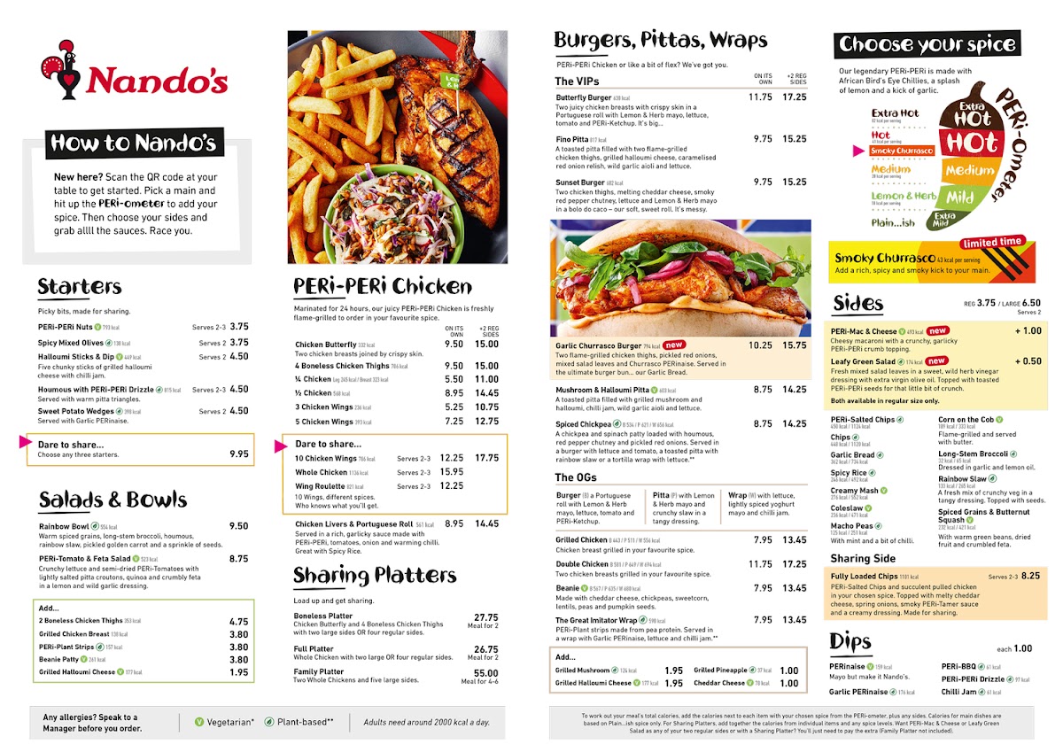Menu Nando's Preston - Deepdale-10