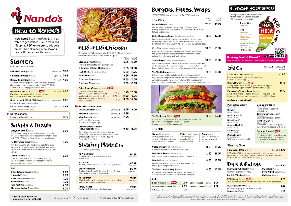 Menu Nando's Preston - Deepdale-4