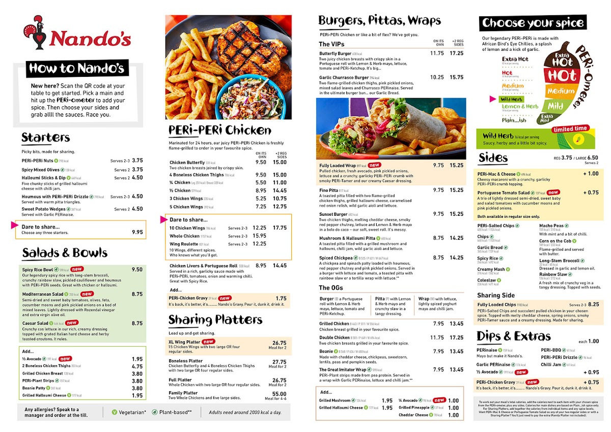 Menu Nando's Preston - Deepdale-6