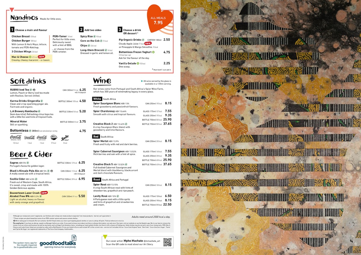 Menu Nando's Preston - Deepdale-9